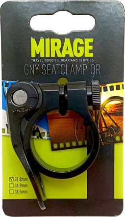 Mirage Zadelpenklem alu 31.8 zwart