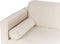 MIRAMAS - Chaise longue - Beige - Linkerzijde - Fluweel