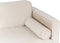 MIRAMAS - Chaise longue - Beige - Rechterzijde - Fluweel