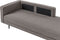 MIRAMAS - Chaise longue - Bruin - Linkszijdig - Polyester