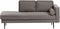 MIRAMAS - Chaise longue - Bruin - Rechterzijde - Polyester