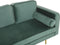 MIRAMAS - Chaise longue - Groen - Rechterzijde - Fluweel