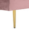 MIRAMAS - Chaise longue - Roze - Linkerzijde - Fluweel