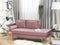MIRAMAS - Chaise longue - Roze - Linkerzijde - Fluweel