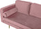 MIRAMAS - Chaise longue - Roze - Linkerzijde - Fluweel
