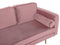 MIRAMAS - Chaise longue - Roze - Rechterzijde - Fluweel