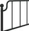 vidaXL - Hoofdbord - 90 - cm - metaal - zwart