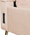 MIRIBEL - Tweepersoonsbed - Beige - 140x200 - Fluweel