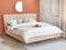MIRIBEL - Tweepersoonsbed - Beige - 180x200 - Fluweel