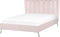 MIRIBEL - Tweepersoonsbed - Roze - 140x200 - Fluweel