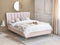 MIRIBEL - Tweepersoonsbed - Roze - 140x200 - Fluweel