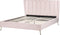 MIRIBEL - Tweepersoonsbed - Roze - 160x200 - Fluweel