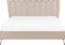 MIRIBEL - Tweepersoonsbed - Taupe - 160x200 - Fluweel
