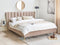 MIRIBEL - Tweepersoonsbed - Taupe - 180x200 - Fluweel