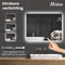 Mirlux Badkamerspiegel met LED Verlichting & Verwarming – Wandspiegel Rond – Anti Condens Douchespiegel - 80x60CM