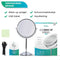Mirlux Make Up Spiegel met LED Verlichting - 10x Vergroting – Scheerspiegel - 3 Lichtstanden - Oplaadbaar - Chroom