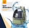 MIRO® Katten Rugzak Transport - Reismand Kat & Hond - Vervoersbox Draag Tas - Hondenrugzak Dieren Reistas - Vervoerstas - Groen