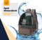 MIRO® Katten Rugzak Transport - Reismand Kat & Hond - Vervoersbox Draag Tas - Hondenrugzak - Dieren Reistas - Vervoerstas - Bruin
