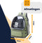 MIRO® Katten Rugzak Transport - Reismand Kat & Hond - Vervoersbox Draag Tas - Hondenrugzak Dieren Reistas - Vervoerstas - Groen