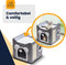 MIRO® Kattenhuis Met Krabpaal - Slaaphol , Mand , Hok , Bed & Meubel voor Katten - Opvouwbaar Met Krabmat - Grijs
