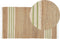 MIRZA - Modern vloerkleed - Beige/Groen - 80 x 150 cm - Jute