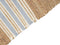 MIRZA - Modern vloerkleed - Beige/Lichtblauw - 80 x 150 cm - Jute