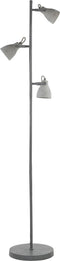 MISTAGO - Staande lamp - Grijs - Staal