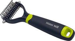 Mister Mill 2 Zijdige Ondervacht Hondenkam - Ondervacht Kam Hond en Kat - Hondenborstel Kortharig - Langharig - Ondervachtkam - Kattenkam - Kattenborstel - Klittenkam - 7 cm.