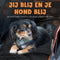 Mister Mill Hondendeken Auto Achterbank en Kofferbak - Hondenkleed - Beschermhoes - Autodeken Hond Achterbank - Zwart Oranje - 137 X 147 CM inclusief Hondenriem Gordel