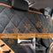 Mister Mill Hondendeken Auto Achterbank en Kofferbak - Hondenkleed - Beschermhoes - Autodeken Hond Achterbank - Zwart Oranje - 137 X 147 CM inclusief Hondenriem Gordel