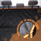 Mister Mill Hondendeken Auto Achterbank en Kofferbak - Hondenkleed - Beschermhoes - Autodeken Hond Achterbank - Zwart Oranje - 137 X 147 CM inclusief Hondenriem Gordel