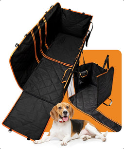 Mister Mill Hondendeken Auto Achterbank - Kofferbak - Enkele Stoel - Hondenkleed - Autodeken Hond Achterbank - Beschermhoes incl. Opberghoes en Hondenriem 137 x 147
