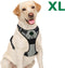 Mister Mill Hondentuigje 2x Klikgesp Maat XL Grijs - Anti-Trek Tuig Hondenharnas - Y Tuig Hond Reflecterend