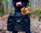 Mister Mill Huisdiertas - Reistas Kat - Reistas Hond - Schoudertas voor Honden en Katten - Reismand Kat - Kattentas Transporttas Hondendraagtas - Hondendrager Zwart met Botjes Print
