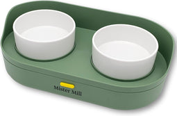 Mister Mill (Reis)Voerbak Hond met Standaard – Drinkbak Hond Standaard - Eetbak - Ergonomische Voerbak Kat - Kattenvoerbakjes - Drinkbak kat - Kat voerbak – Reis Voerbak Drinkbak