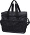 Mister Mill Reistas Hond Kat - Trainingstas - Transporttas - Bagage Organizer - Travelbag Pets - Zwart met Grijze Botjes print