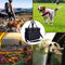 Mister Mill Reistas Hond Kat - Trainingstas - Transporttas - Bagage Organizers - Travelbag Pets - Zwart/Grijs met Botjes print