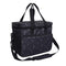Mister Mill Reistas Hond Kat - Trainingstas - Transporttas - Bagage Organizer - Travelbag Pets - Zwart met Grijze Botjes print