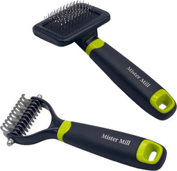 Mister Mill Voordeel Set: Slickerborstel S (7cm) + Ondervachtkam S (7cm)