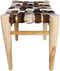 HSM Collection Decoratieve bank - 50x35 cm - geitenhuid