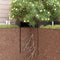 vidaXL - Wortelbarrière - met - Verbindingselementen - - - Zwart - - - 0,7x15 - m - - - 1,5 - mm - HDPE