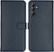 Selencia Hoesje Geschikt voor Samsung Galaxy A14 (5G) Hoesje Met Pasjeshouder - Selencia Echt Lederen Bookcase - Blauw