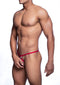 MOB EROTICWEAR - RED OPEN THONG S/M