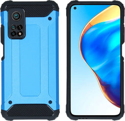 iMoshion Hoesje Geschikt voor Xiaomi Mi 10T Pro / Mi 10T Hoesje - iMoshion Rugged Xtreme Backcover - Lichtblauw