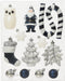 Mix box kunststof d8 cm ass 12st III kerst