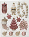 Mix box kunststof d8 cm ass 12st IV kerst