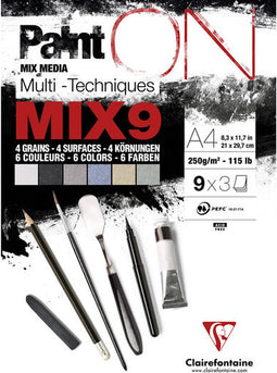 Mix media papier cf a4 paint on 27 vel 250gram ass