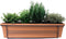 Mix van kruiden in ELHO ® Green Basics balkonbak (Mild Terra) met metalen balkonrek - Mini-Green - Tuinplanten- Hoogte 30 cm