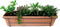 Mix van kruiden in ELHO ® Green Basics balkonbak (Mild Terra) met metalen balkonrek - Mini-Green - Tuinplanten- Hoogte 30 cm