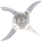 Mixing knife, replacement knife including sealing ring for Vorwerk Thermomix TM31, stainless steel,